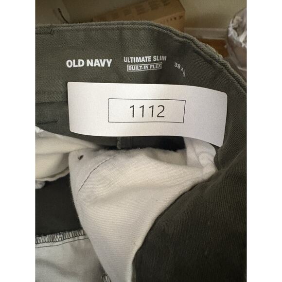 Old Navy Ultimate Tech Slim Built In Flex Pants Tan Mens Size 38x30 - Picture 8 of 9